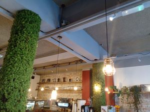 Inside the cafe at Bhalu in Nijmegen