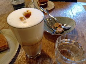 Latte at Bhalu in Nijmegen