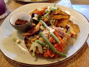 A 'pindakaas broodje' at Bhalu in Nijmegen