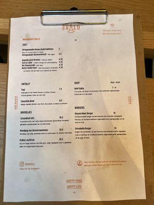 Lunchkaart  at Bhalu in Nijmegen
