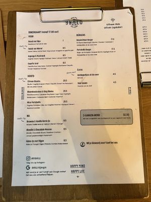 Dinerkaart  at Bhalu in Nijmegen