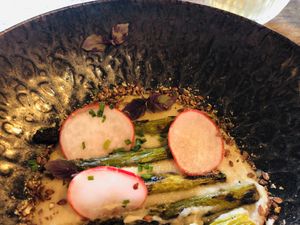 I ate half of this entree before taking the picture…so only a half plate😉 at Bhalu in Nijmegen