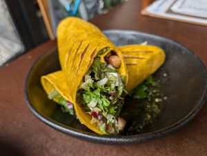 Carrot wrap at Bhalu in Nijmegen