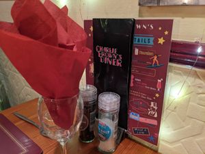 Cocktails available too at Charlie Brown's Diner in Eastbourne