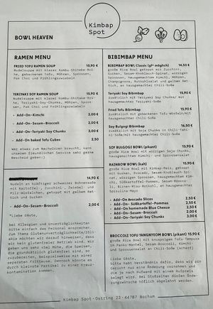   at Kimbap Spot in Bochum