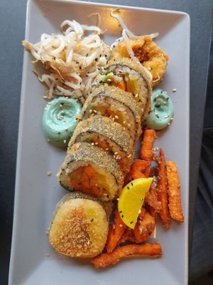 Green crunchy roll at Kimbap Spot in Bochum