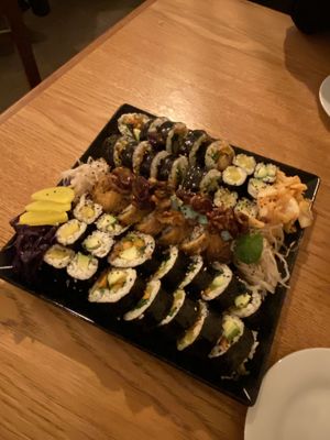 Vegan Sushi platter for two   at Kimbap Spot in Bochum