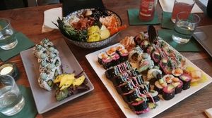 Those colours  at Kimbap Spot in Bochum