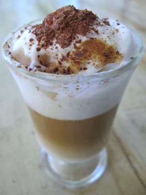 vegan Cappuccino at Mana Resto in Cordoba