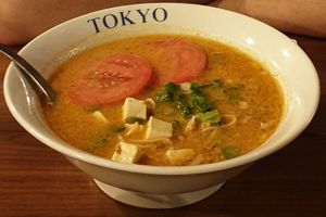 Vegan ramen at RAKKAN Ramen - DTLA in Los Angeles