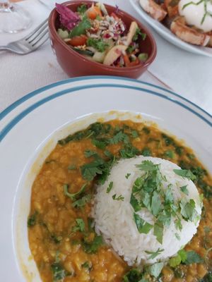 The vegan dahl at Bio.Tequim Vegetariano Restaurante in Tavira