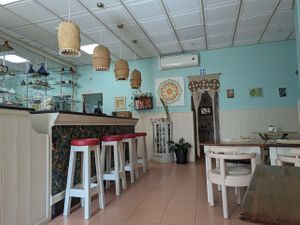 Interior at Bio.Tequim Vegetariano Restaurante in Tavira