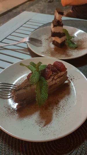 Vegan desserts at Bio.Tequim Vegetariano Restaurante in Tavira