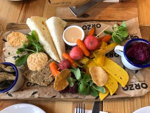 Cheese board at Orzo People Music Nature in Krakow
