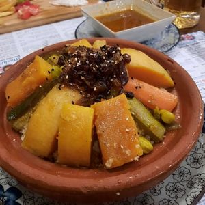 Vegetable couscous at Al Wadi in Sevilla