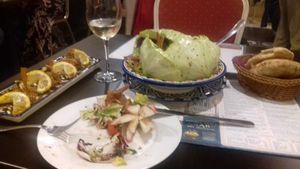 Fatoush, muhamara, pitta. Delicious, and plentiful portions. at Al Wadi in Sevilla