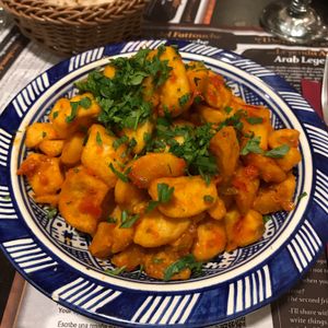 Spicy potato’s😋 at Al Wadi in Sevilla