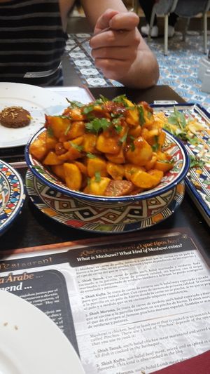 spicy potatoes at Al Wadi in Sevilla