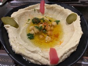 Hummus at Al Wadi in Sevilla