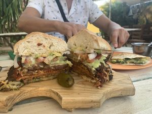 Torta Cubana   at Huitzilli Saludable in Merida