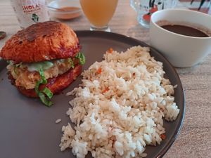 Pambazo (daily menu) at Huitzilli Saludable in Merida