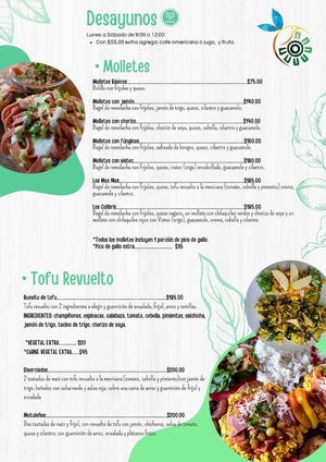 Desayunos de 09:00am a 12:00pm
Contamos con servicio a domicilio, para pasar a recoger y comedor. 
Contactanos a través de WhatsApp al número +52 1 5522595437 at Huitzilli Saludable in Merida