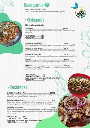 Desayunos de 09:00am a 12:00pm
Contamos con servicio a domicilio, para pasar a recoger y comedor. 
Contactanos a través de WhatsApp al número +52 1 5522595437

 at Huitzilli Saludable in Merida