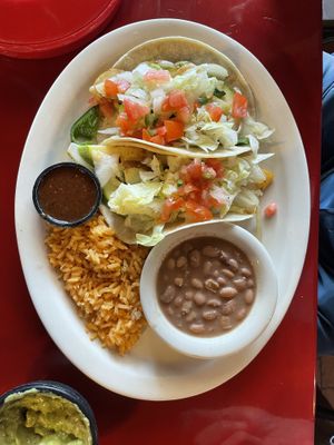 Vegan Taco Plate  at Habanero's Fresh Mex in Las Cruces