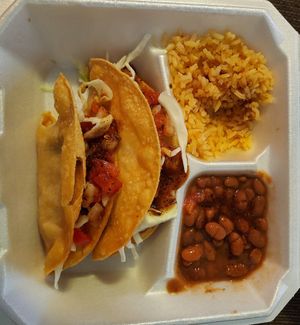 Vegan potato tacos at Habanero's Fresh Mex in Las Cruces