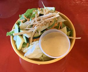 Side Salad with Pepita dressing at Habanero's Fresh Mex in Las Cruces