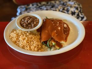 Vegan Veggie Enchiladas at Habanero's Fresh Mex in Las Cruces