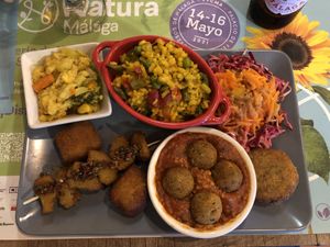 Opción vegana at El Vegetariano de la Alcazabilla in Malaga