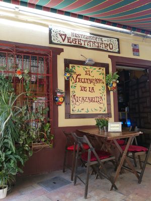 La terrazza at El Vegetariano de la Alcazabilla in Malaga