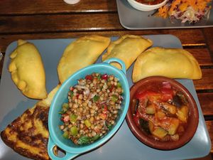 Empanadillas variadas: 4 sabores at El Vegetariano de la Alcazabilla in Malaga
