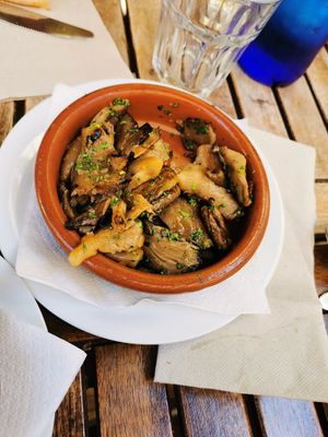 Mushrooms at El Vegetariano de la Alcazabilla in Malaga