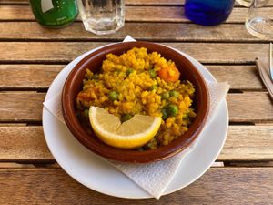 Vegane Paella   at El Vegetariano de la Alcazabilla in Malaga