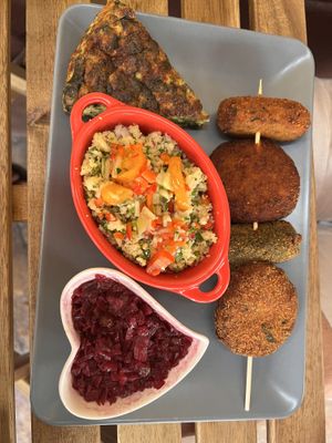   at El Vegetariano de la Alcazabilla in Malaga