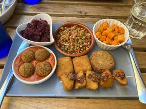   at El Vegetariano de la Alcazabilla in Malaga