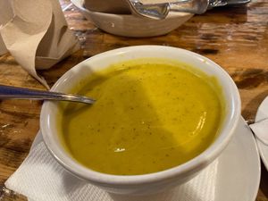 Creamed vegetable soup. at El Vegetariano de la Alcazabilla in Malaga