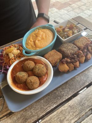 Vegan platter  at El Vegetariano de la Alcazabilla in Malaga