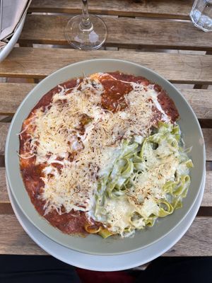 Pasta trio - vegetarian  at El Vegetariano de la Alcazabilla in Malaga
