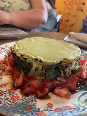 Salad side view  at El Vegetariano de la Alcazabilla in Malaga