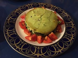 Salad with avocado at El Vegetariano de la Alcazabilla in Malaga