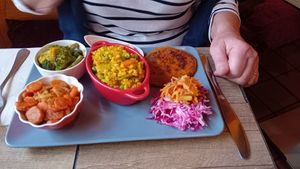 Burger gluten free 😋 at El Vegetariano de la Alcazabilla in Malaga