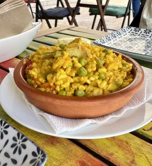 Paella  at El Vegetariano de la Alcazabilla in Malaga