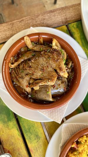 Pil Pil Mushrooms  at El Vegetariano de la Alcazabilla in Malaga