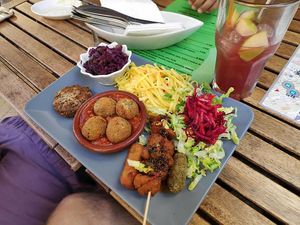 Some of the food at El Vegetariano de la Alcazabilla in Malaga