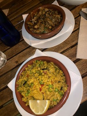 Gluten free vegan starters  at El Vegetariano de la Alcazabilla in Malaga