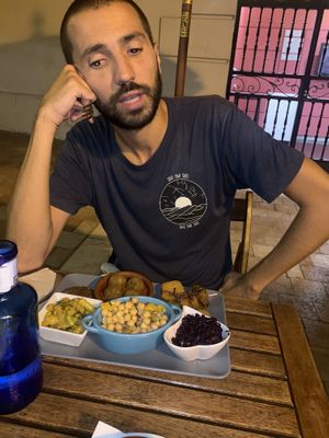 Vegan platter  at El Vegetariano de la Alcazabilla in Malaga