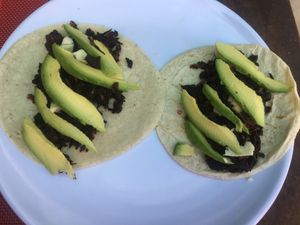 veggie taco at Comiendo Sano Mi Tienda de la Salud in Mazatlan